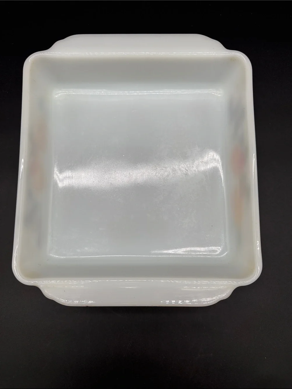 vintage Anchor Hocking Fire King Gay Fad Fruit Pattern 8-inch Square baking Dish